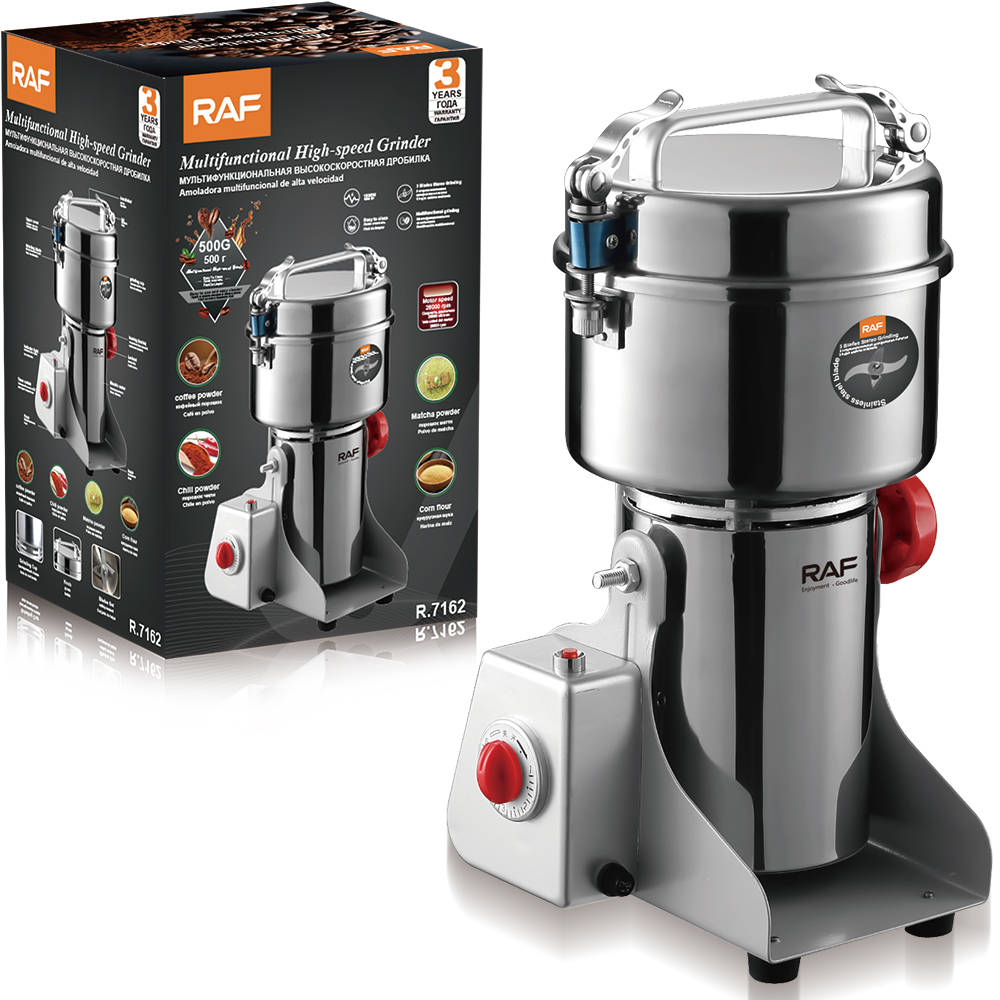RAF European standard dry grinding ultrafine powder mill for breaking the cell wall of grains and cereals, household grinding, small powder mill for commercial use, 0.5L Item Picture