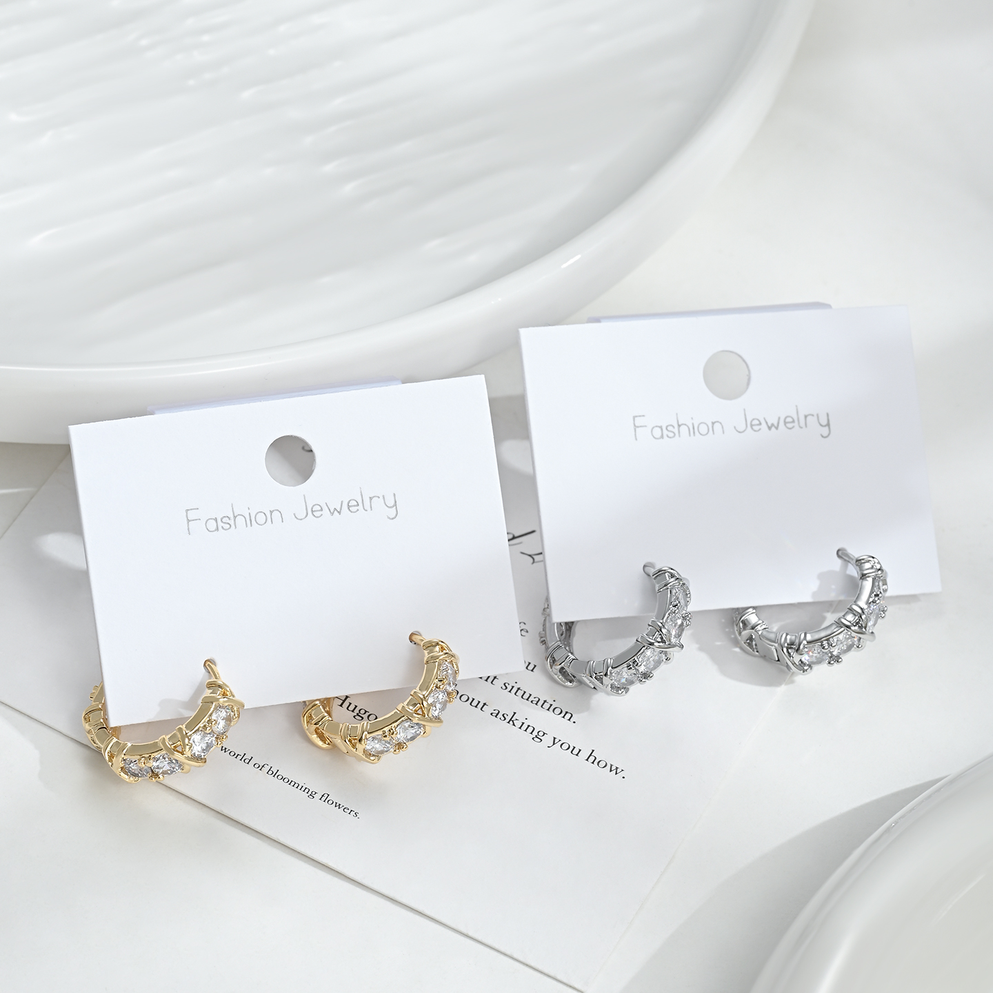 Pendientes de círculo hebillas de oído mujeres diseño simple moda diaria versátil orejeras moda