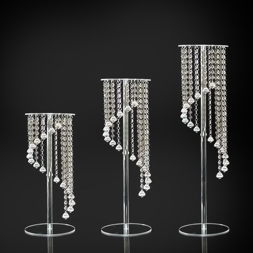 New wedding props: Acrylic rotating flower stand, candlestick, walkway guide, main table floral decoration, T-stage walkway guide detail image 3