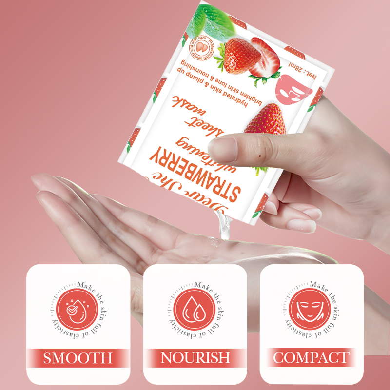 DEAR SHE Strawberry Moisturizing Mask Moisturizes, Hydrates and brightening Complexion Cross-border wholesale Specification image