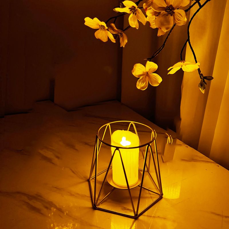 Candlelight dinner props, candle arrangement, romantic table decoration, metal candlestick ornaments, Nordic minimalist lamps, Valentine's Day detail image 10