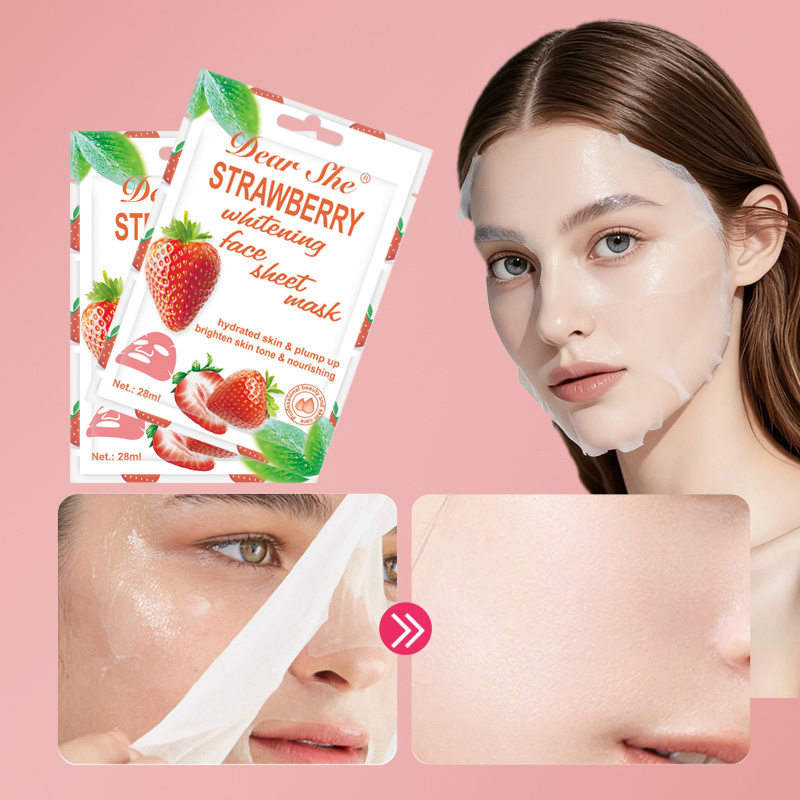 DEAR SHE Strawberry Moisturizing Mask Moisturizes, Hydrates and brightening Complexion Cross-border wholesale Item Picture