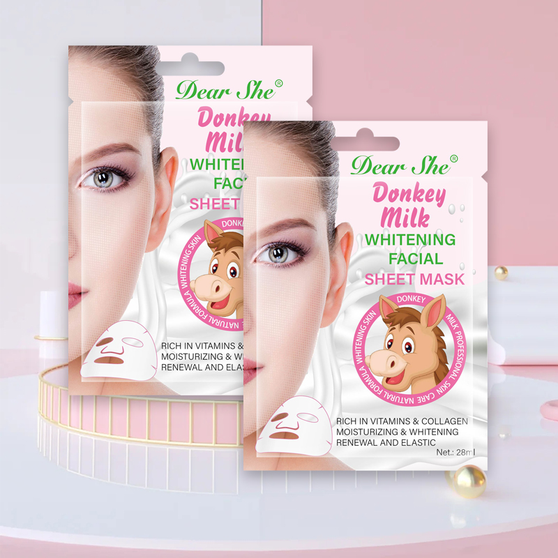 Dear she Donkey Milk Moisturizing, Brightening, Elastic and Moisturizing Mask Manufacturer Wholesale Custom Mask for cross-border bestsellers details Picture