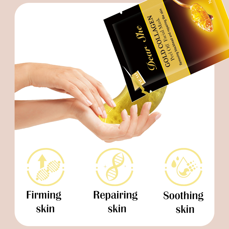 Dear Shek Golden Mask Collagen Blackhead Removal Peel-off Mask Nasal Mask Cross-border Wholesale Specification image