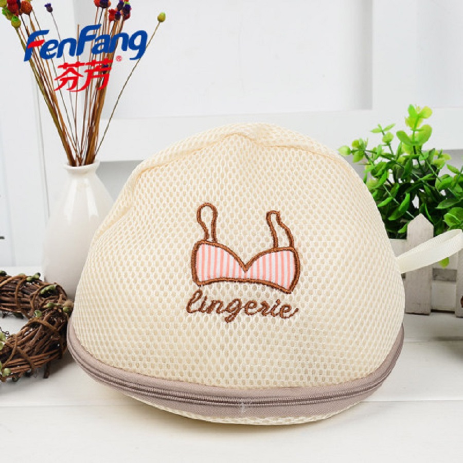 Thickened double-layer embroidered thickened laundry bag, bra inner garment care bag, classified washing of garments Item Picture