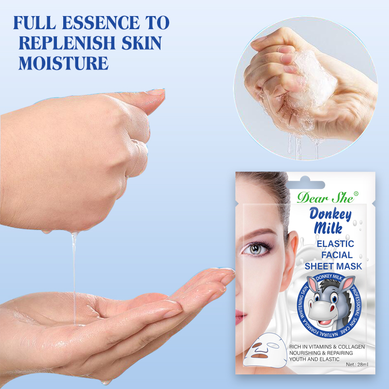 Dear she Donkey Milk Moisturizing Facial mask customized in full English by the manufacturer for cross-border export wholesale Application Scenario
