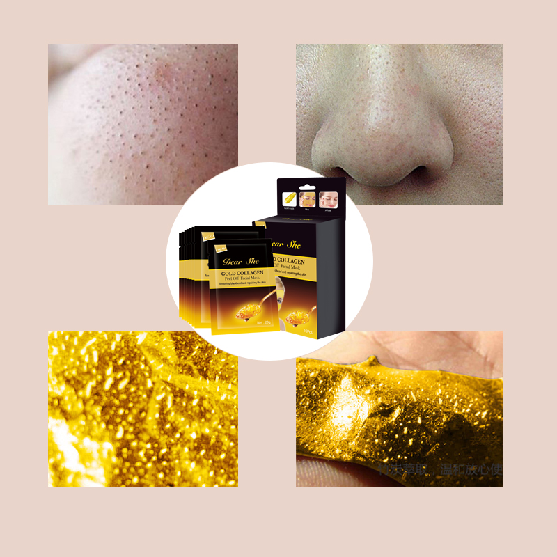 Dear Shek Golden Mask Collagen Blackhead Removal Peel-off Mask Nasal Mask Cross-border Wholesale Item Picture