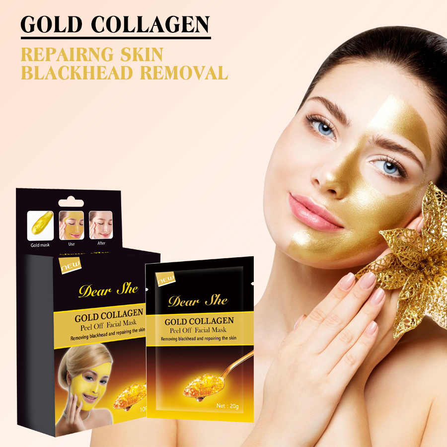 Dear Shek Golden Mask Collagen Blackhead Removal Peel-off Mask Nasal Mask Cross-border Wholesale