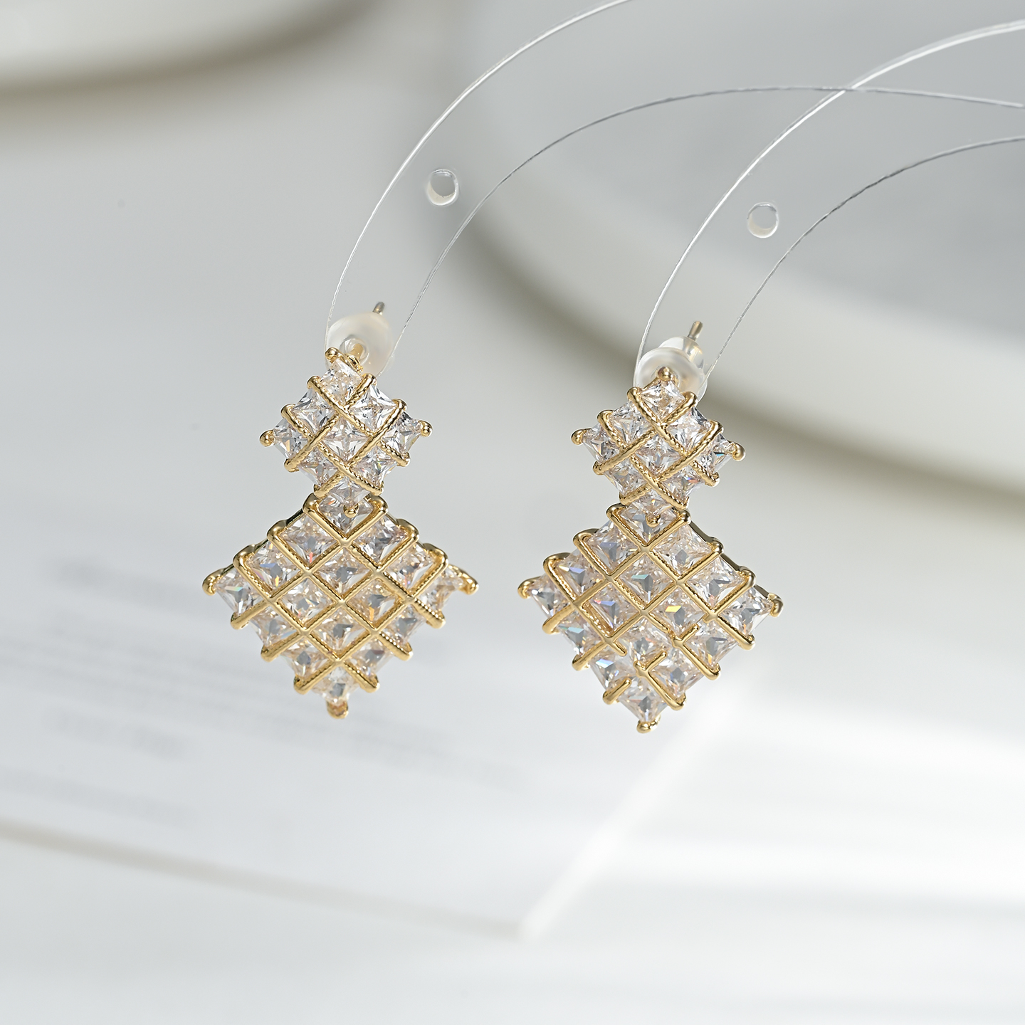 Elegante temperamento geométrico orejeras retoque cara fiesta diaria multiplos pendientes Item Picture