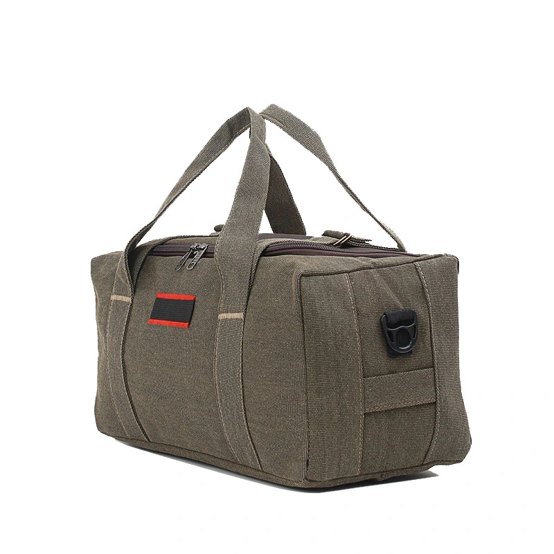 Extra-large capacity canvas hand-held luggage bags, travel bags, moving large bags, outdoor self-driving packaging clothes, travel bags detail image 5