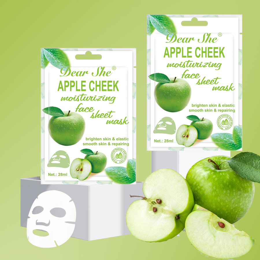 DEAR SHE Fruit Apple Moisturizing and Soothing Mask Cross-border Genuine Factory Direct Sales details Picture