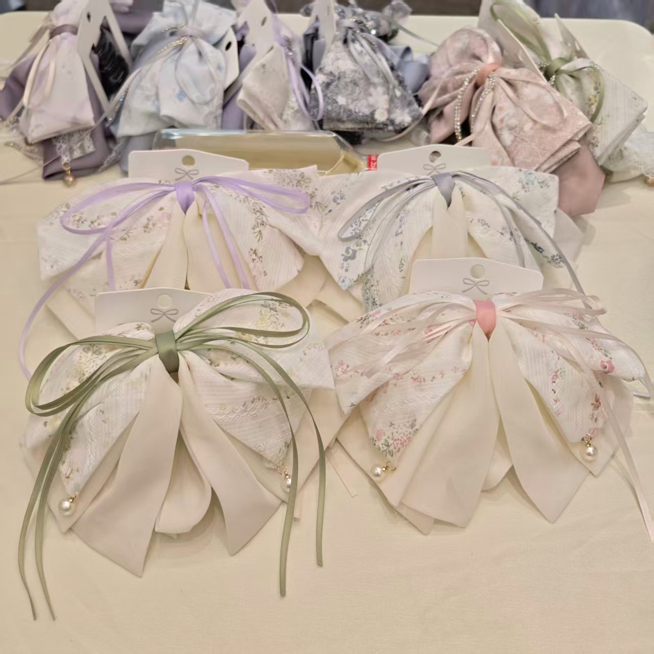 珍珠发夹抓夹发卡头饰饰品 优雅百搭日常佩戴春色碎花系列