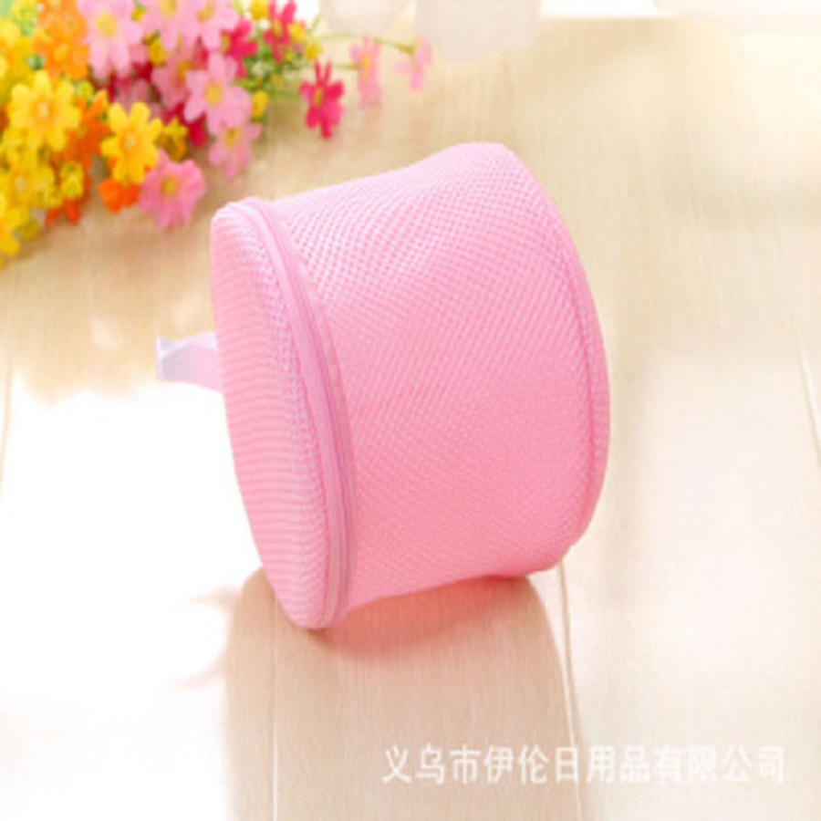 Bra Companion bra underwear washing bag quality cylindrical rose red washing bag Item Picture