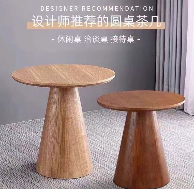 Coffee tables, hotel and homestay coffee tables, wholesale negotiation, simple solid wood round tables, coffee tables, bedside tables, wooden handicrafts, wooden ornaments detail image 1