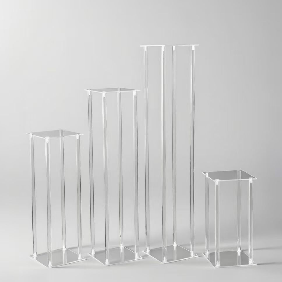 Solid thick-pole acrylic flower stand, wedding props, wedding scene store road guide, wedding festival restaurant display items detail image 3