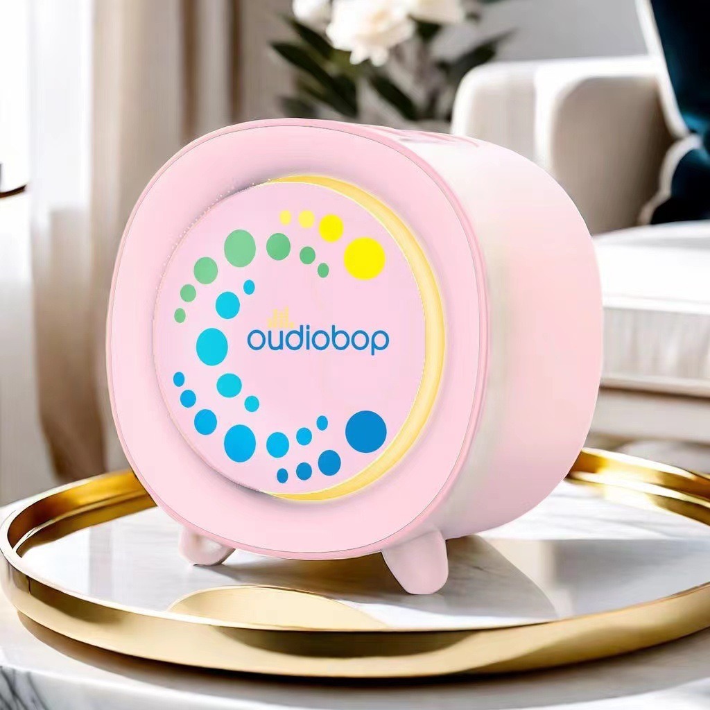 Exquisite and compact Macaron Bluetooth speaker, desktop lighting, long-lasting subwoofer, portable card-inserting gift speaker, Bluetooth speaker