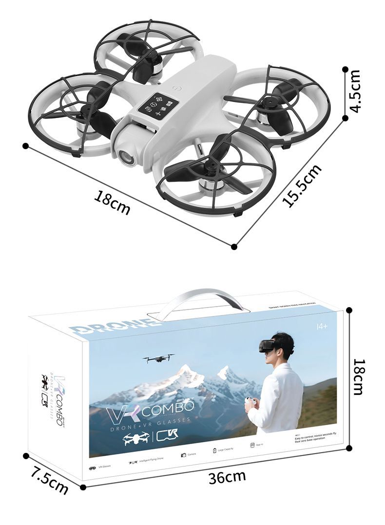 Remote control aircraft, aerial photography, drone, high-definition camera, VR flight experience set, outdoor birthday toys, boy Christmas gifts detail image 15