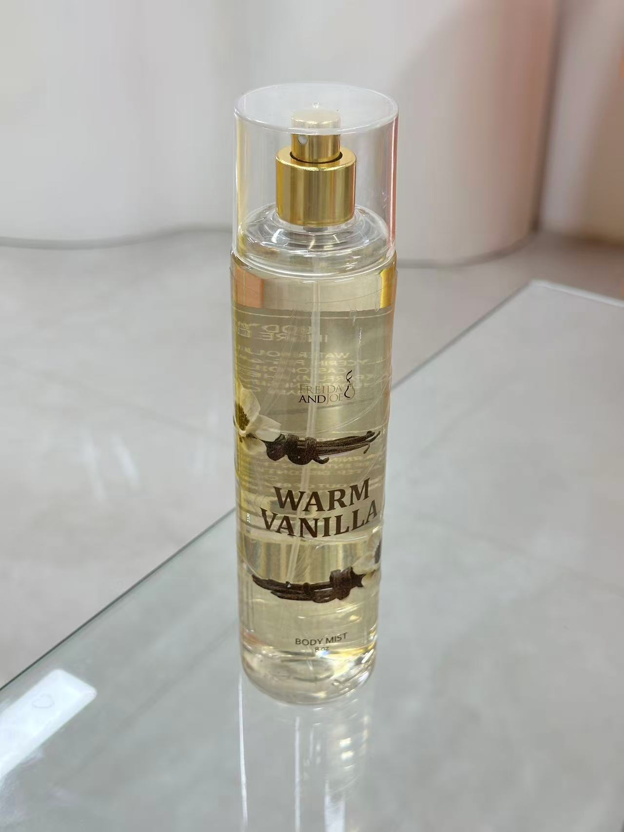 Fenzhi Xin Warm Vanilla Body Spray Six-Zone Set, Empty bottle with perfume set