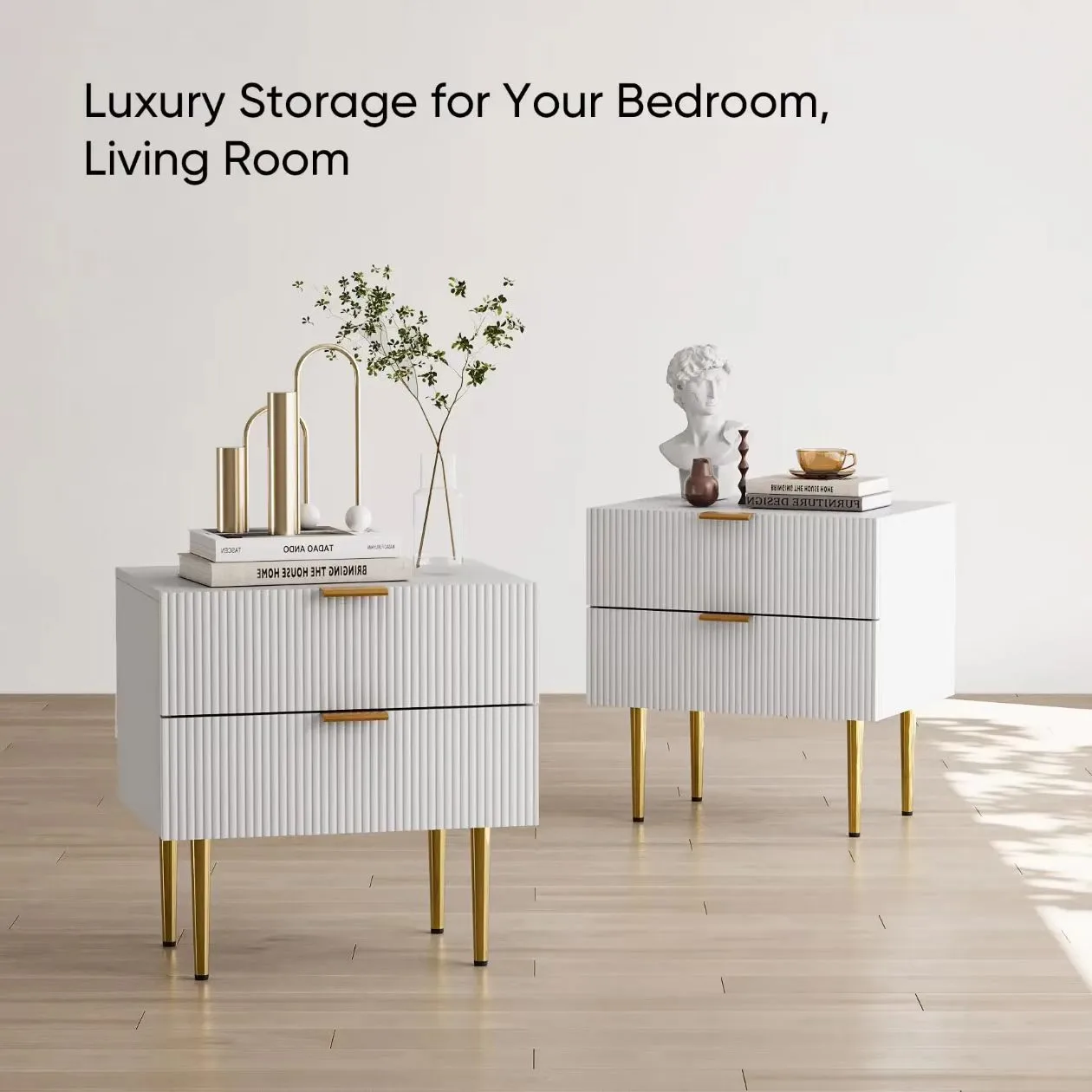 American-style light luxury solid wood bedside table, French-style living room storage cabinet, bedroom storage cabinet, bedside cabinet, MDF solid wood combination, detachable and assemblable detail image 6