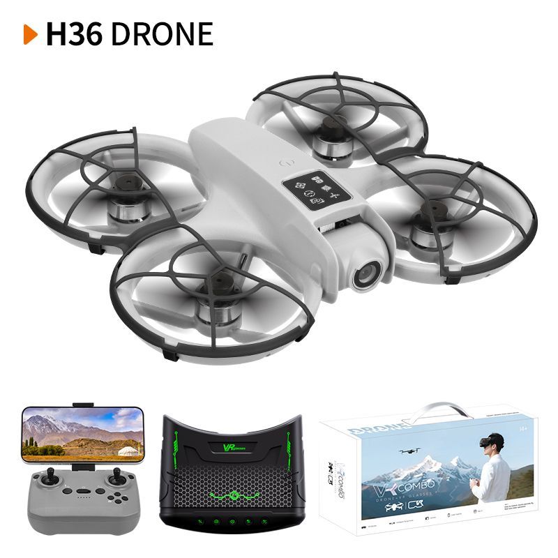 Remote control aircraft, aerial photography, drone, high-definition camera, VR flight experience set, outdoor birthday toys, boy Christmas gifts