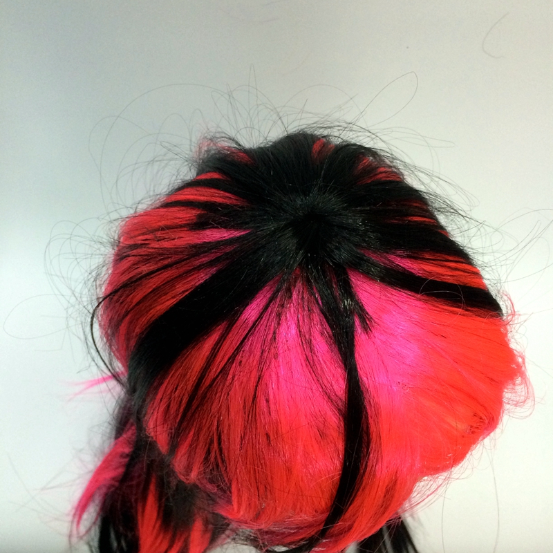 Qianfang wigs, hats, two-color side-swept bangs, long straight wigs, other wigs for foreign trade, wig production and customization, export 6543 Application Scenario