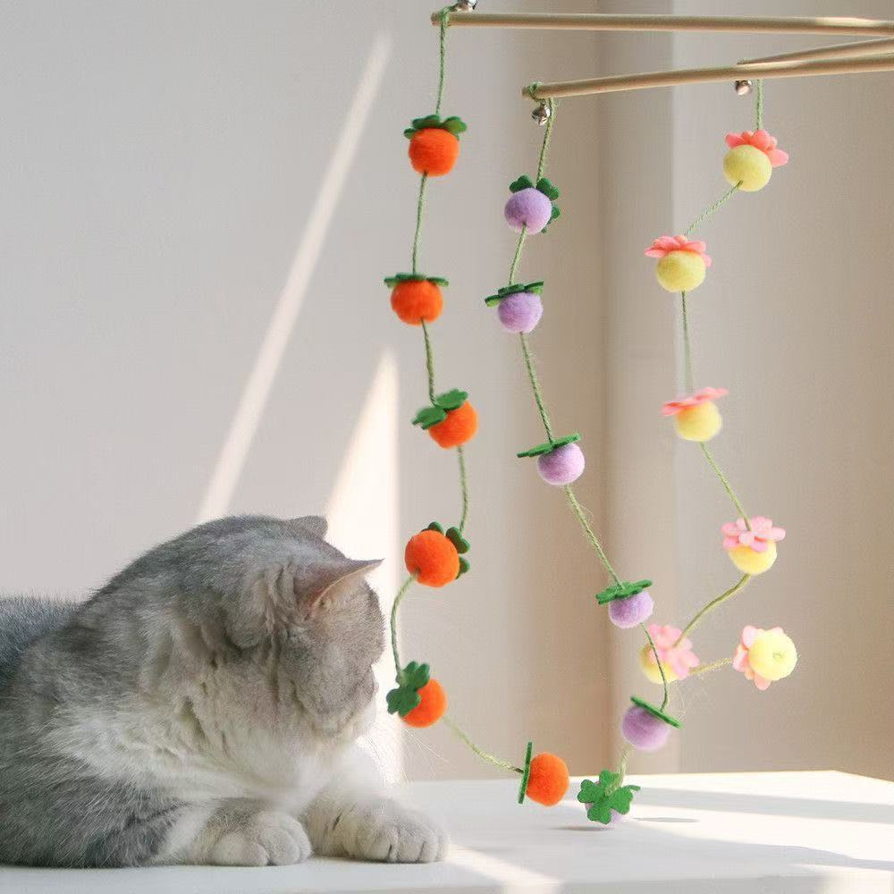 New and fruitful long cat toys, self-entertaining Chinese-style cat toys, wholesale cross-border details Picture