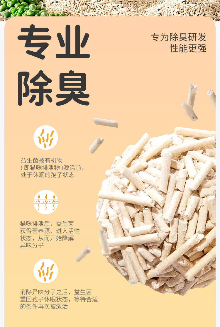 豆腐猫砂混合天然植物猫沙宠物用品微尘水蜜桃味豆腐砂大量批发详情4