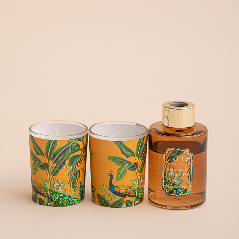Cold-brewed oolong, jasmine tea scented candle exquisite gift box Application Scenario