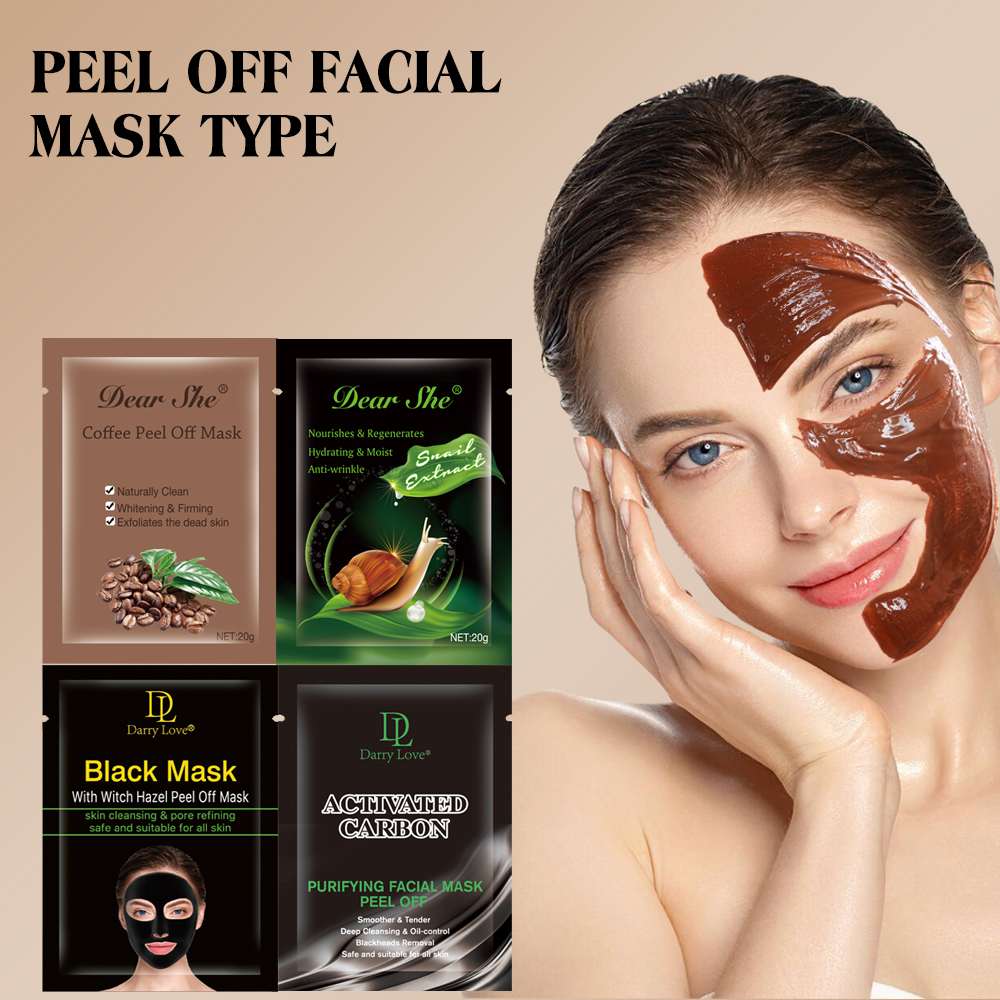 Querido ella máscara de café piel limpia snow muscle ripple mask brillo limpieza profunda hombres y mujeres productos de cuidado de la piel Item Picture