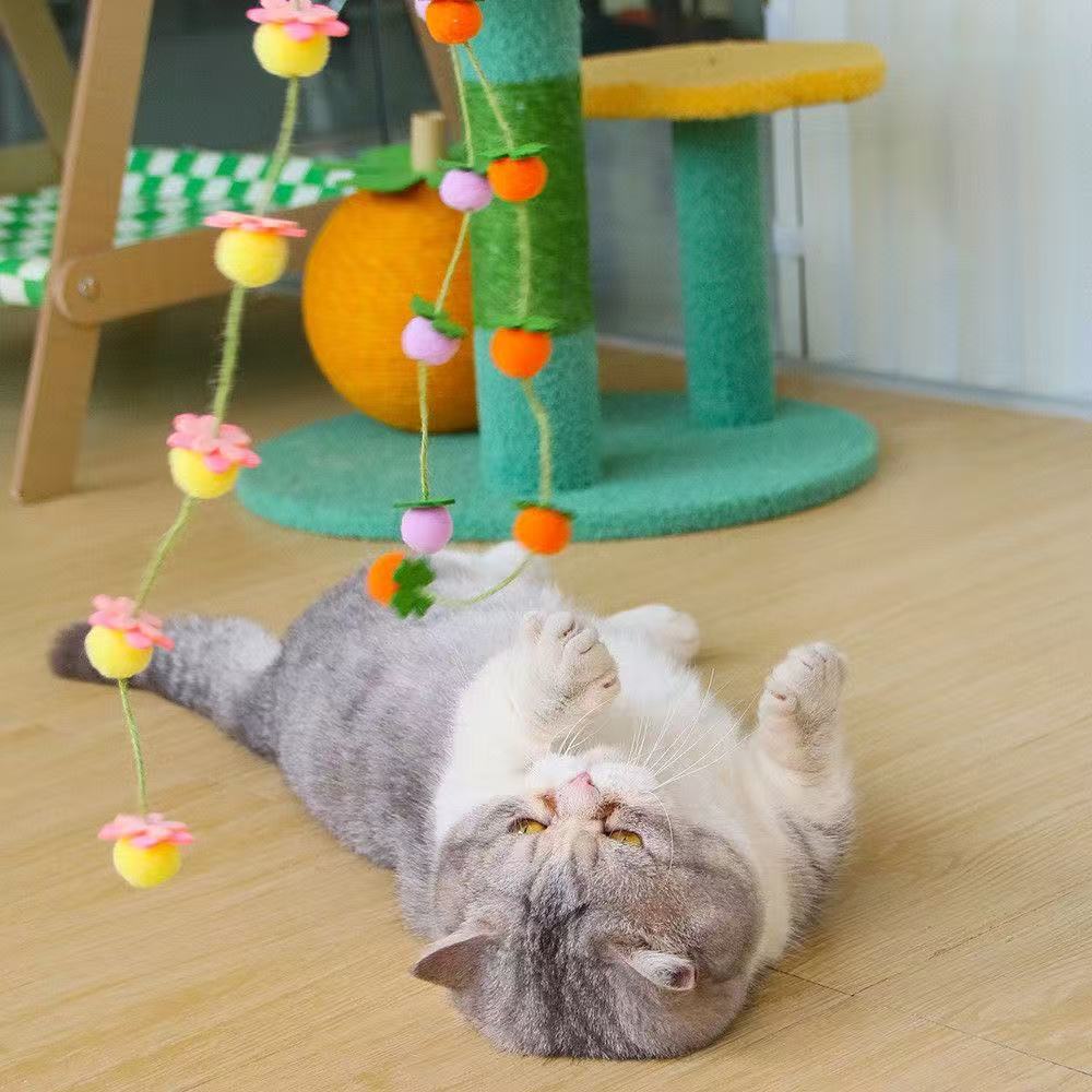New and fruitful long cat toys, self-entertaining Chinese-style cat toys, wholesale cross-border