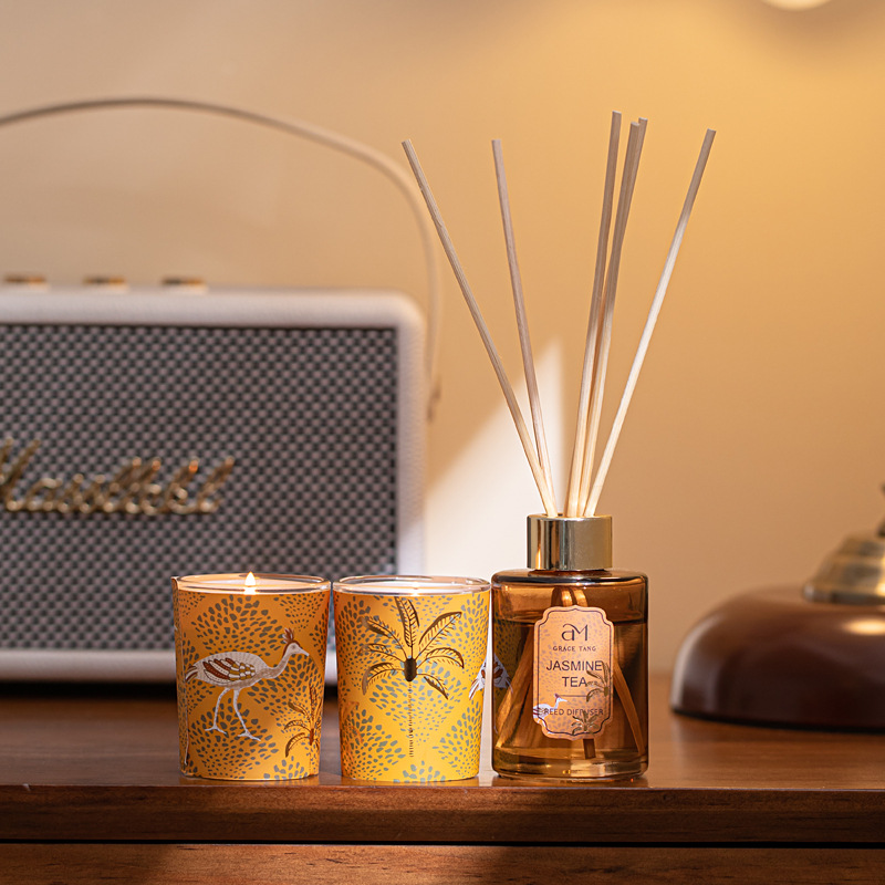 Cold-brewed oolong, jasmine tea scented candle exquisite gift box Specification image