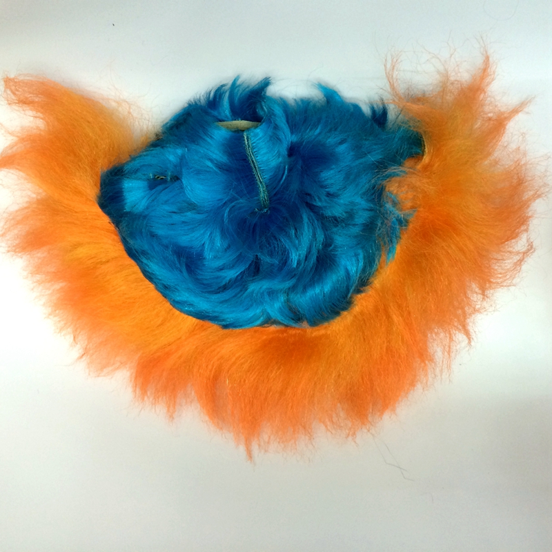 Qianfang wig hat, inverted feather comb wig, cosplay anime performance, cartoon character wig 5566 Specification image