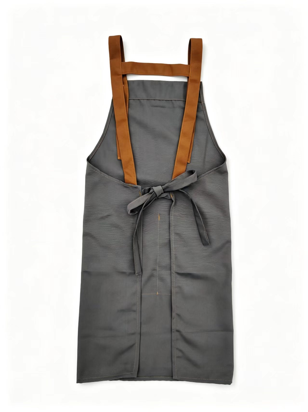 Grey canvas bag body, brown shoulder strap tote canvas bag, women's crossbody versatile denim bag details Picture