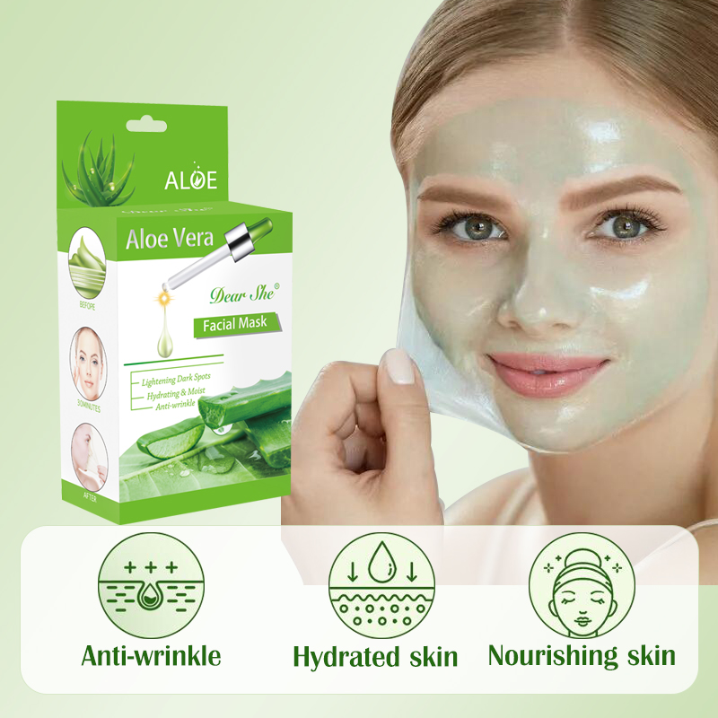 DEAR SHE Aloe Vera Nose Mask Cleans Pores and removes blackheads. Peel-off T-zone care mask Item Picture