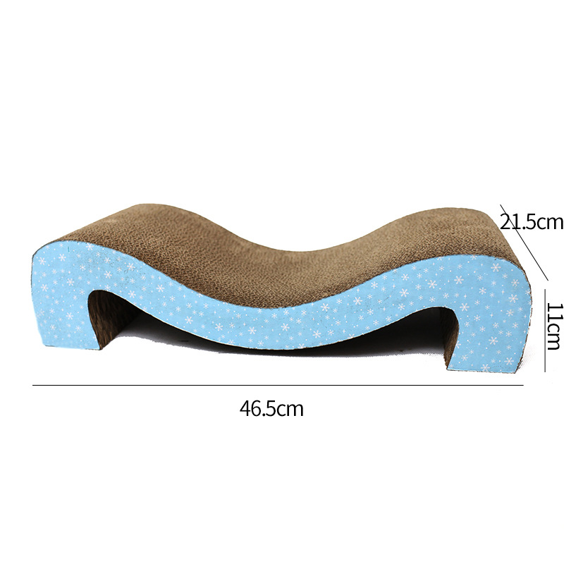 Wholesale M-shaped cat scratch boards, corrugated paper cat paw boards, non-flaking cat and cat pet products, preventing cats from scratching their kittens details Picture