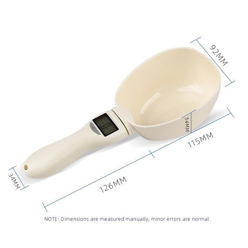 Pet cat food weighing electronic scale, cat and dog pet supplies measuring spoon, cat food and dog food measuring and weighing spoon Application Scenario