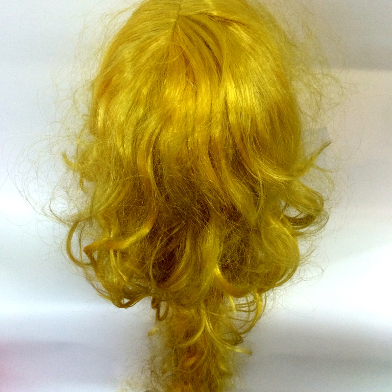 Qanfang festival peluca sombrero amarillo 1m largo princesa grande trenzas peluca cosplay 2213 Specification image