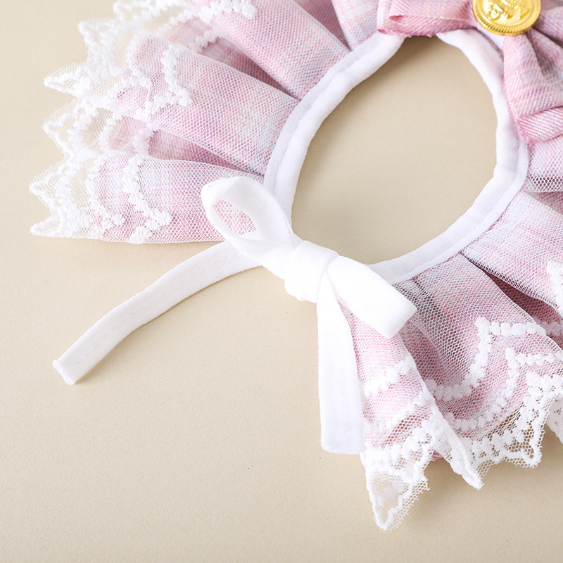 Wholesale of pet drool wipes, cat bow lace necklaces, dog cute princess-style decorative scarves Application Scenario
