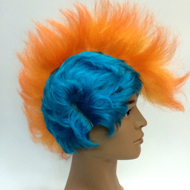 Qianfang wig hat, inverted feather comb wig, cosplay anime performance, cartoon character wig 5566 details Picture