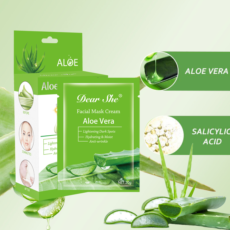 DEAR SHE Aloe Vera Nose Mask Cleans Pores and removes blackheads. Peel-off T-zone care mask details Picture