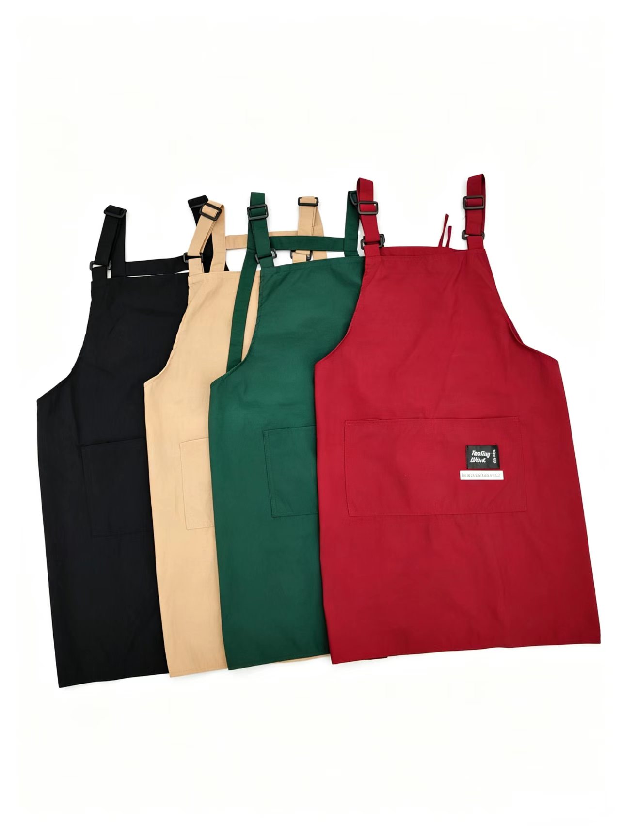 Four-color apron, hand-washing suit, uniform, unisplendour, household anti-stain apron