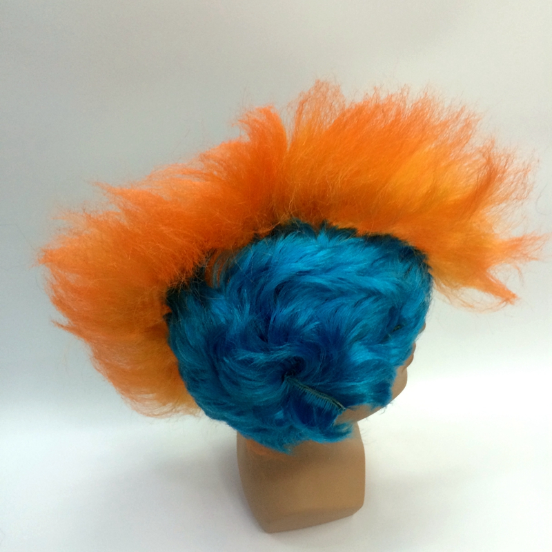 Qianfang wig hat, inverted feather comb wig, cosplay anime performance, cartoon character wig 5566 Item Picture