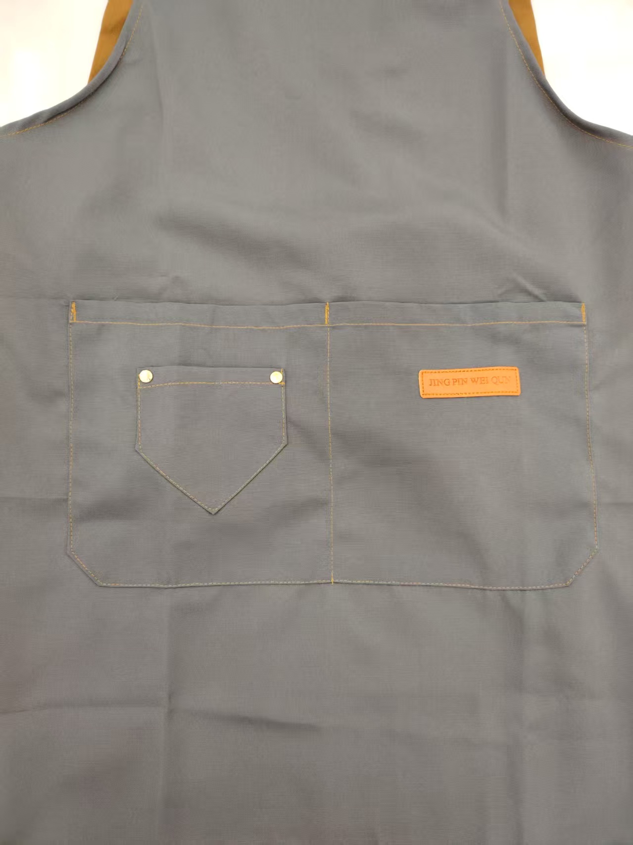 Grey canvas bag body, brown shoulder strap tote canvas bag, women's crossbody versatile denim bag Application Scenario