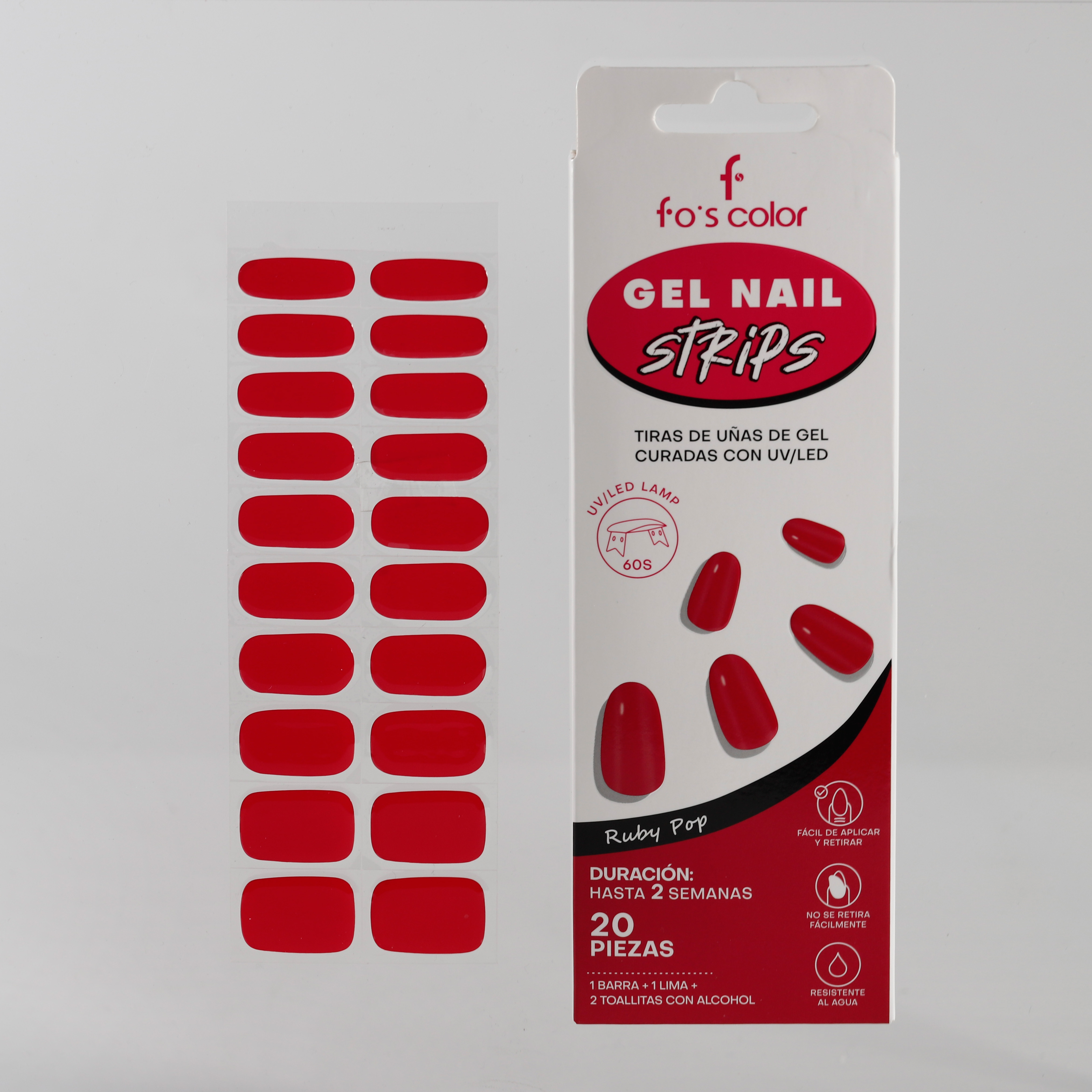Gel Nail Strips 凝胶甲贴便捷凝胶甲贴美甲照灯 24色