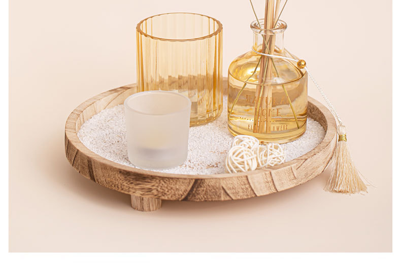 Hilton osmantel bandeja de madera aromaterapia vela perfumada exquisita set pic 6