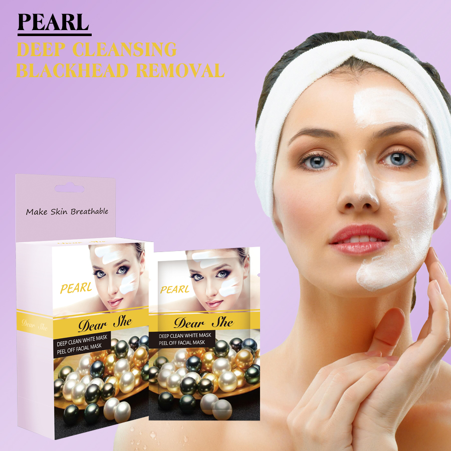 DEAR SHE Pearl Blackhead Nose Mask Deep Cleansing Blackhead Removal Mask Cross-border Wholesale