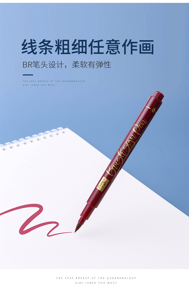 Guangnah 203 daxiaokai shirley pen set 12 colores mano libro bolígrafo grafo de caligrafía bolígrafo de dibujo bolígrafo suave de color pic 6