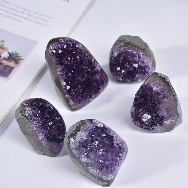 天然紫水晶紫水晶镇摆件居家摆件 能量石 天然矿石  现货批发