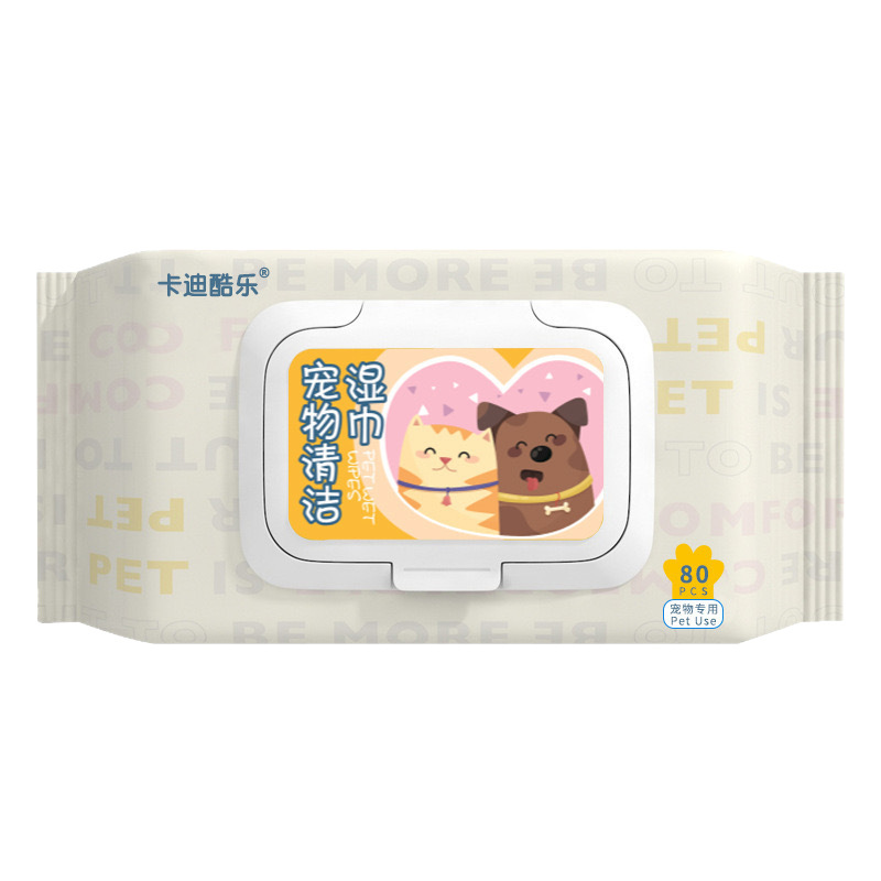 Toallitas húmedas especiales para mascotas para gatos toallitas húmedas para perros para limpiar las huellas de lágrimas para limpiar el cuerpo sin lavado desodorizador 80 draw universal pack Application Scenario