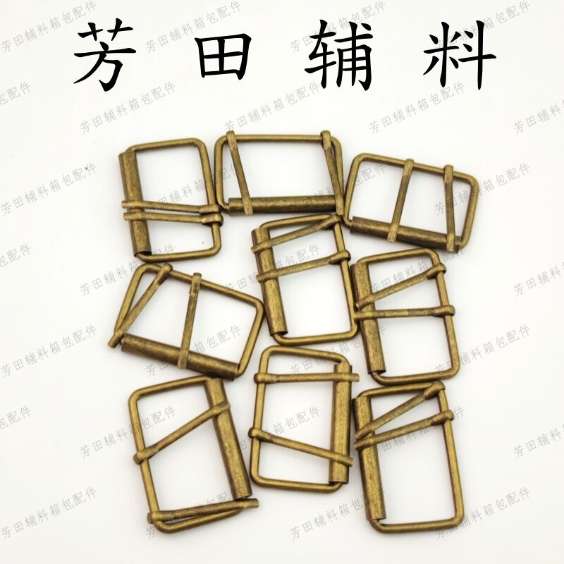 50内径双夹针针扣青古色白色铁管子扣皮带扣详情2